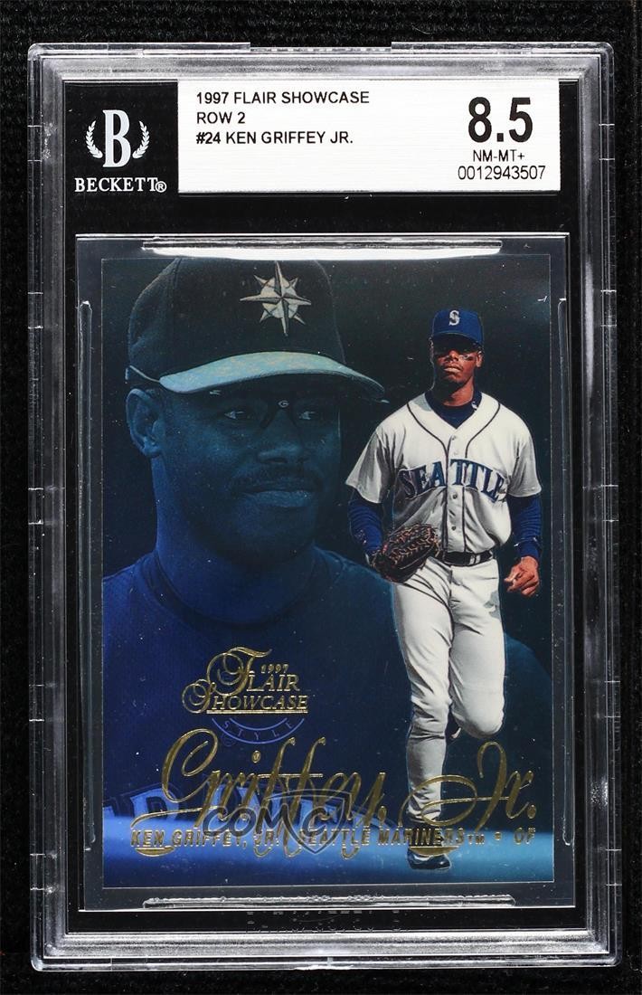 1997 Flair Showcase Row 2 Ken Griffey Jr #24 BGS 8.5 HOF uk2