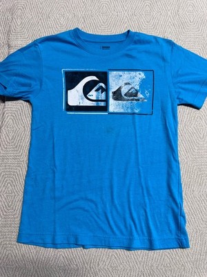 Men's Quicksilver Graphic Blue Short Sleeve T-shirt Size Medium