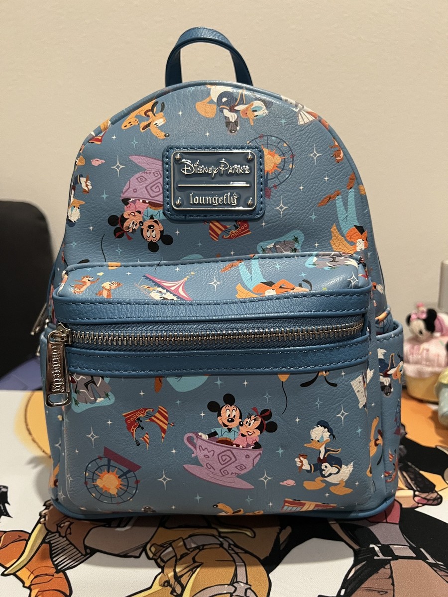 Loungefly Disney Parks Tsum Tsum Mini Backpack Magic Kingdom Loungefly Disney Parks Magic Kingdom Attractions Backpack w  main image 3