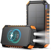 A Addtop Solar Power Bank – 20000Mah Kabelloses Powerbank Mit Usb C – 3,0A