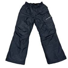 Kids Zero Xposur Snow Pants Medium 8 Dark Grey Boys Girls Winter Ski Button Zip