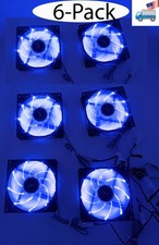 6-Pack: NEW Enermax 90mm x 25mm Blue LED 3-pin 12V PC Case Cooling Fan Screws