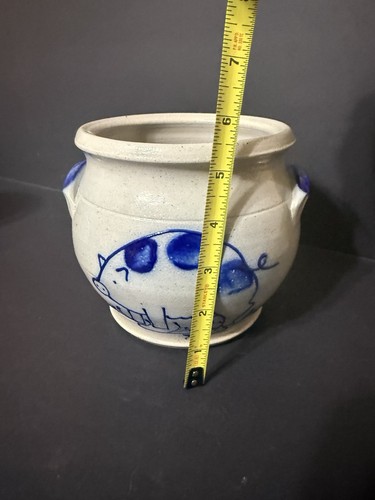 Eldreth Pottery Pig Crock With Handles 1998 Signed - Picture 9 of 10