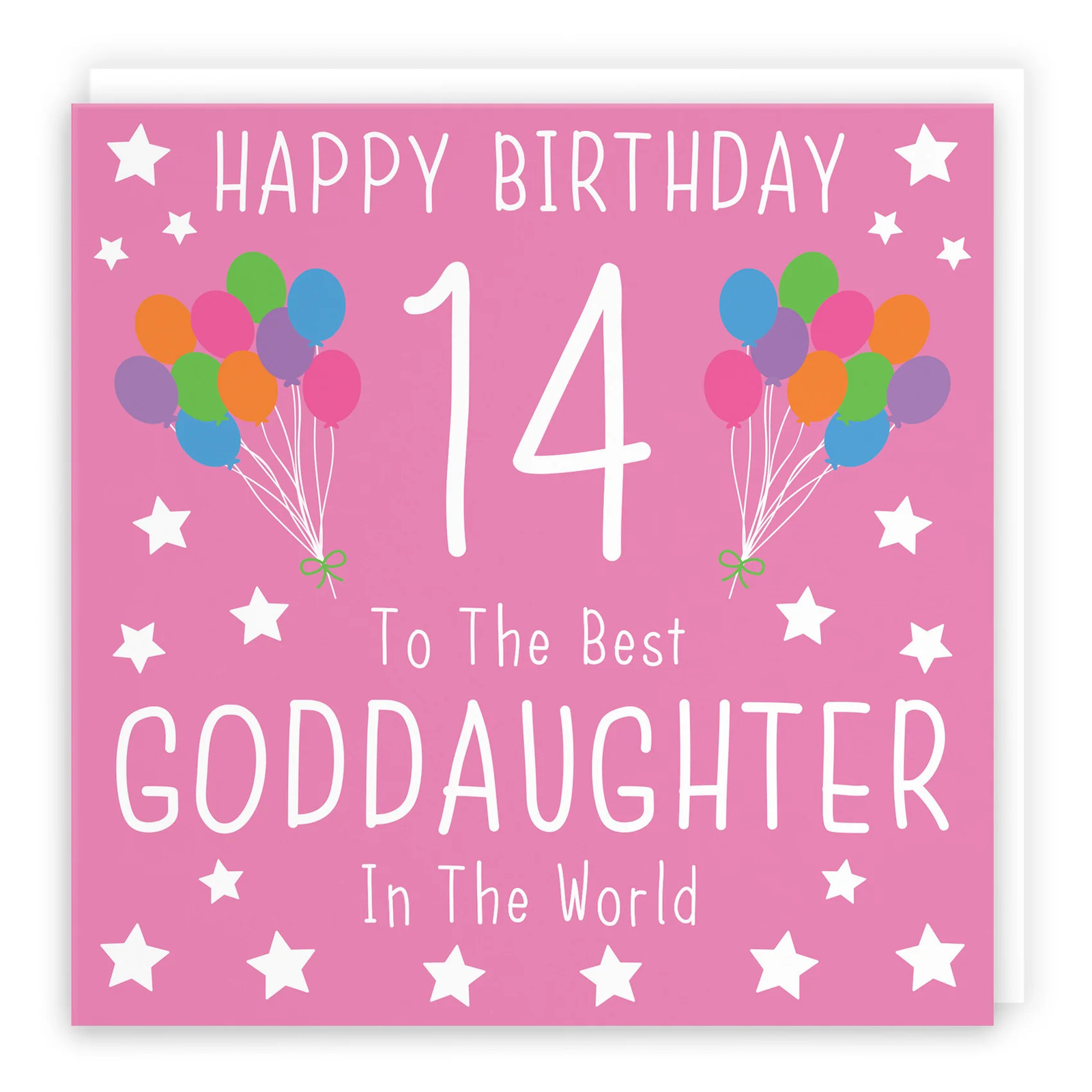 14th Goddaughter Birthday Card Iconic