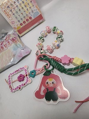 Spring Bl-Baby Three Love Chain Time Keychain Where Is Spring Pink Bunny