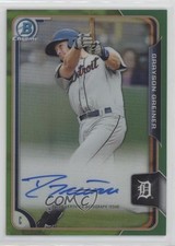2015 Bowman Chrome Prospects Green Refractor 53/99 Grayson Greiner Auto 0lm