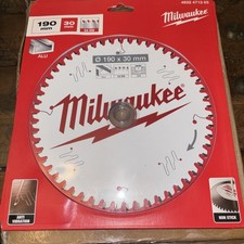 Milwaukee 4932471303 Aluminium Circular Saw Blade 190mm x 30mm 54T