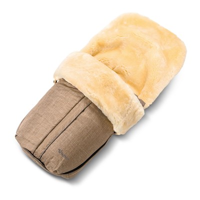 Fellhof Kinderwagen-Fellsack Fußsack Aspen beige-melange NEU