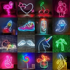 Insegna LED al neon luce USB lampada decorativa da parete configurazione di...