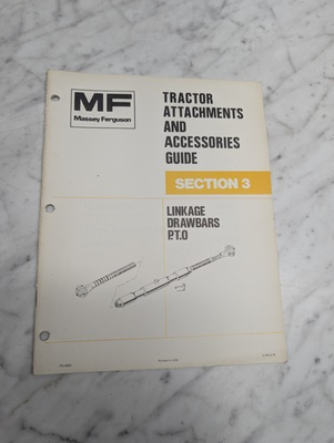 #ad #ad Massey Ferguson Tractor Attachments Accessories Section 3 Linkage Drawbars $45.00