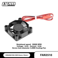 GPM Cooling Fan 35X10mm High Speed 20000RPM Voltage 8.4V 0.5A dual ball bearings