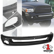 1-piece Black Replace Front Bumper Face Bar For 02-09 Dodge Ram 1500 2500 3500