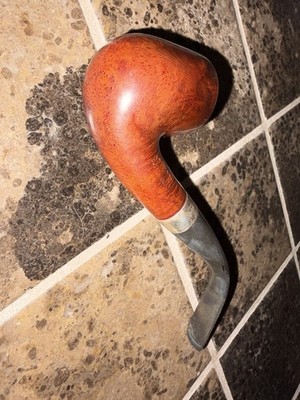Arlington Imported Briar  Custom Deluxe  bent pipe with a sterling silver band.