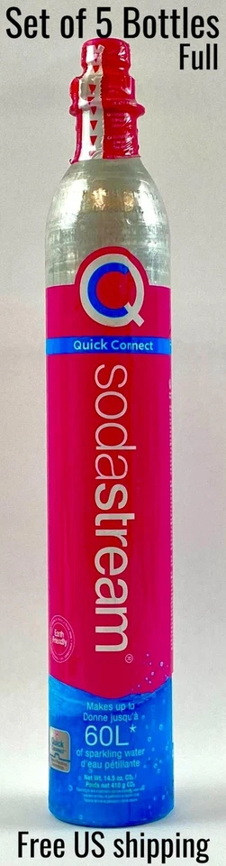 Cilindro de CO2 SodaStream conexión rápida COMPLETO 60 litros SELLADO Foto 2 de 4