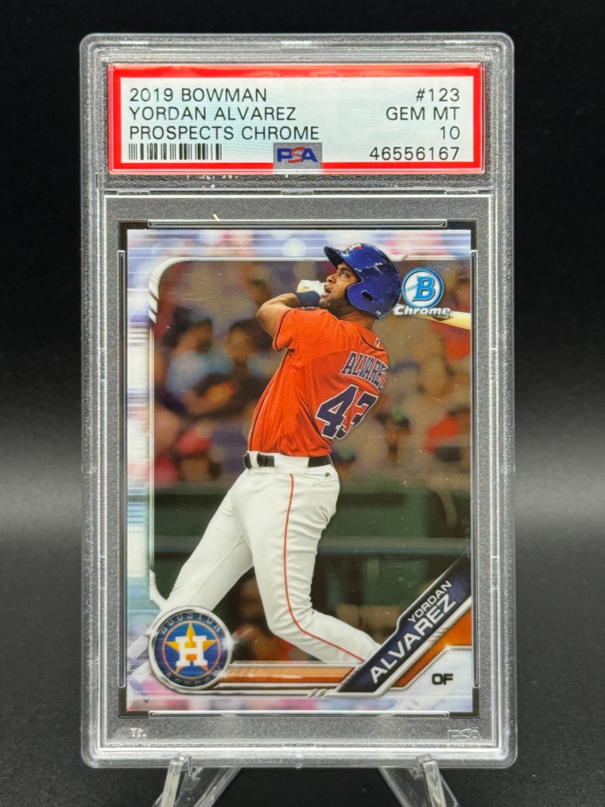 YORDAN ALVAREZ Rookie 2019 Bowman Chrome Prospects BCP123 🔥 PSA 10 GEM MINT 🔥 view 4