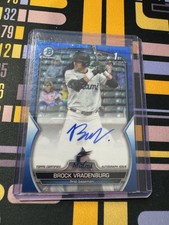 2023 Bowman Draft Brock Vradenburg Chrome Auto Blue Wave Refractor /150 #CDA-BV