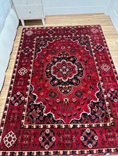 Red Asian/Oriental Medallion Area Rug 160X230 cm  Easy Clean