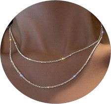 Layered Necklaces for Women Dainty Gold Necklace 14K Gold Plated
