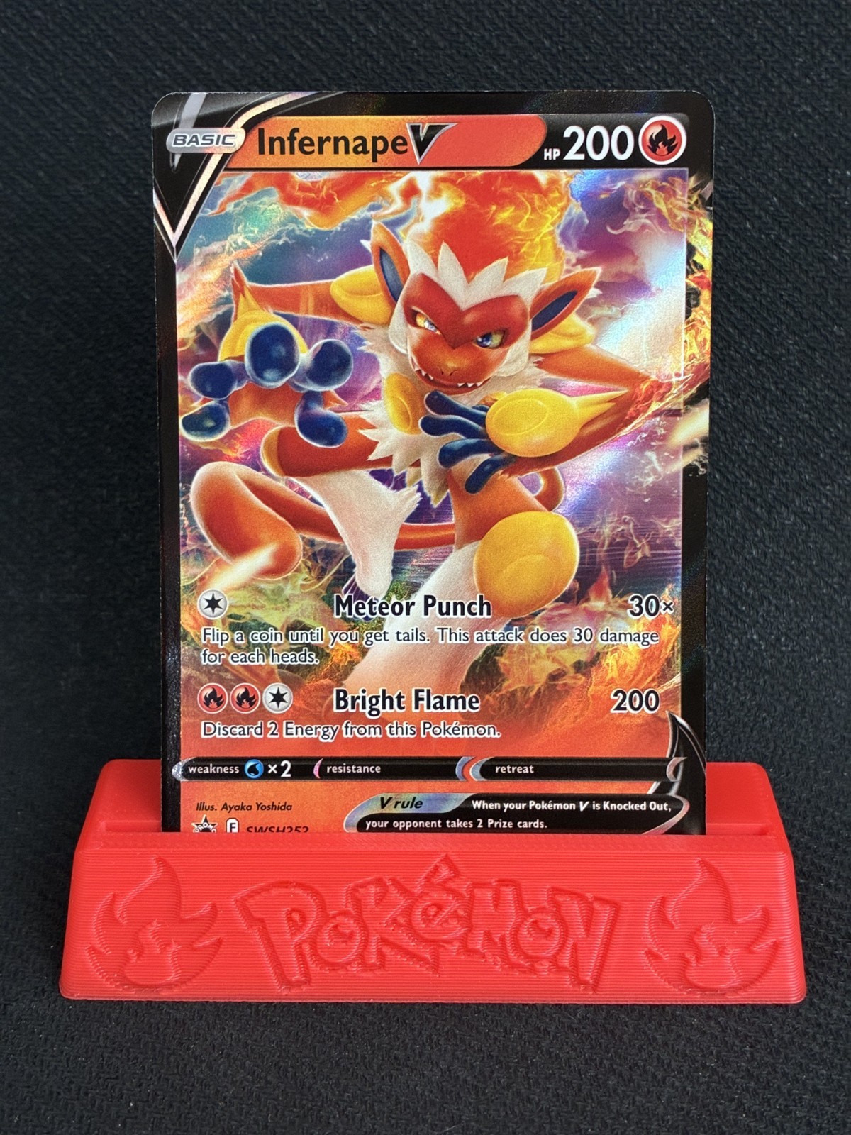 Infernape V [SWSD - SWSH252] Black Star Promo Card Holofoil Pokemon NM