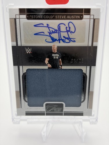 Stone Cold Steve Austin #MM-SCA 2024 Panini Three Count WWE Massive Mat Autograph card