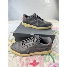 Reebok Classic Club C Grey Leather MemoryTech 2.0 Sneakers Low Top Mens Shoes