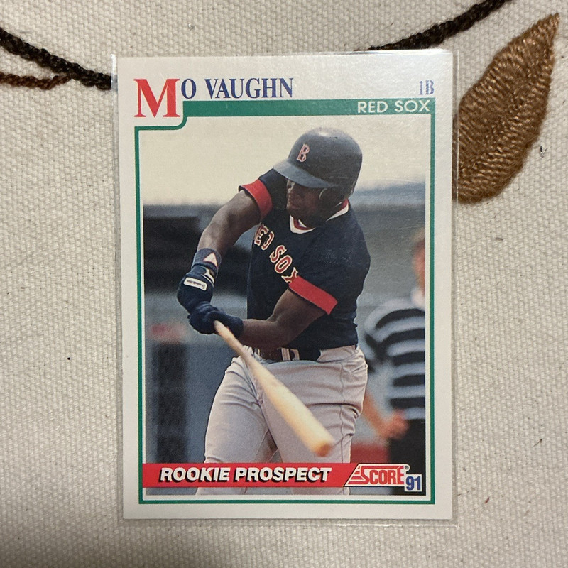 SCORE 1991 Score Rookie Prospect #750 Mo Vaughn Boston Red Sox Baseball Card