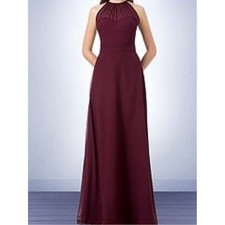 NWT Style 1214 Bill Levkoff Plum/Magenta Bridesmaid Dress
