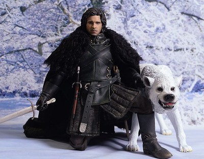 threezero Game of Thrones ジョン・スノウ＆ゴースト Threezero 1/6 Game of Thrones JON SNOW & Ghost Night Watch Figure
