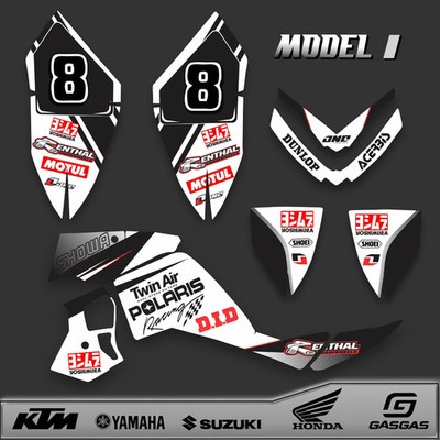 ATV Graphics Kit Quad Decal Wrap For Polaris Outlaw 500 525 2006-2008