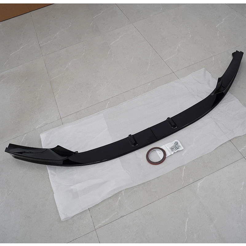 Gloss Black Front Bumper Splitter Lip Fit BMW F22 F23 230i M240i M Sport 2014-20 - Image 3 of 4