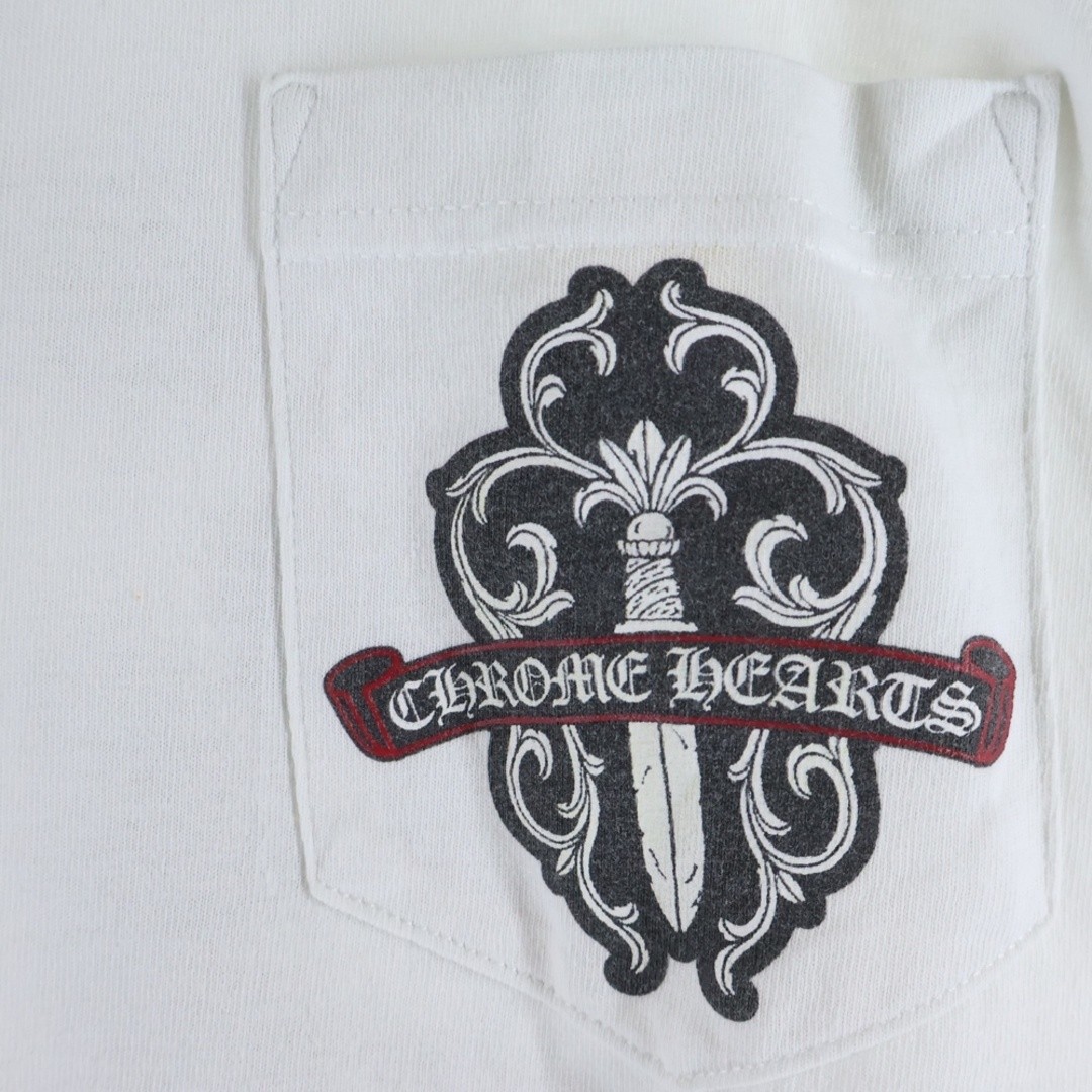 Chrome Hearts Old Dagger S Tee Back Print Short Sleeve T-shirt White Used 3bf056 thumbnail 5