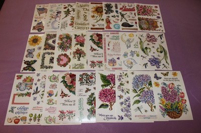 PSX Huge Collection of 26 Different Mixed 4 X 6 Sheets of Stickers!