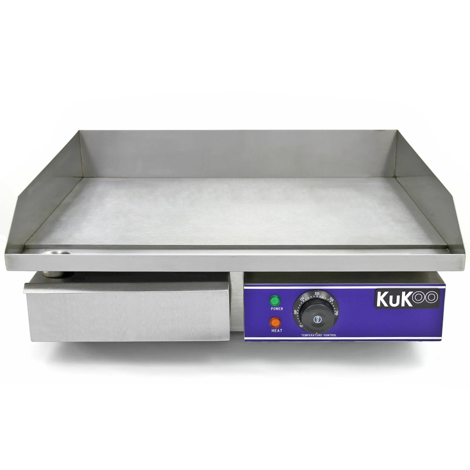 Plancha plaque de cuisson en acier inoxydable de 50cm au design durable et robuste