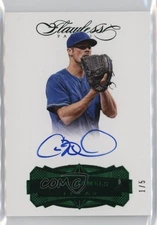2017 Panini Flawless Flawless Signatures Emerald /5 Cole Hamels #FS-CH Auto