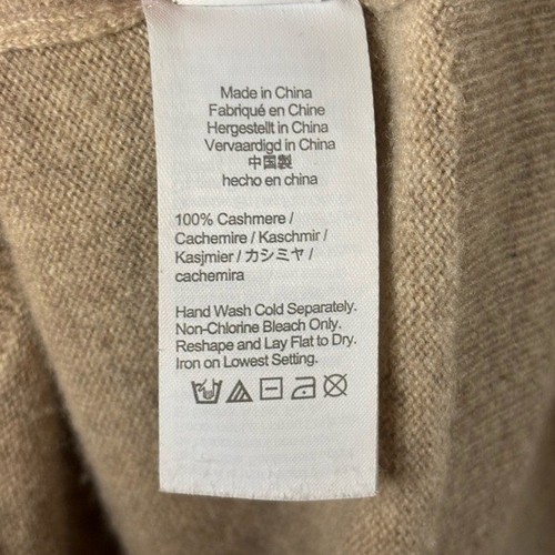 J.CREW 100% Kaschmir Kragen V-Ausschnitt Polo Pullover HEATHER STONE AZ241 S? - Bild 3 von 5