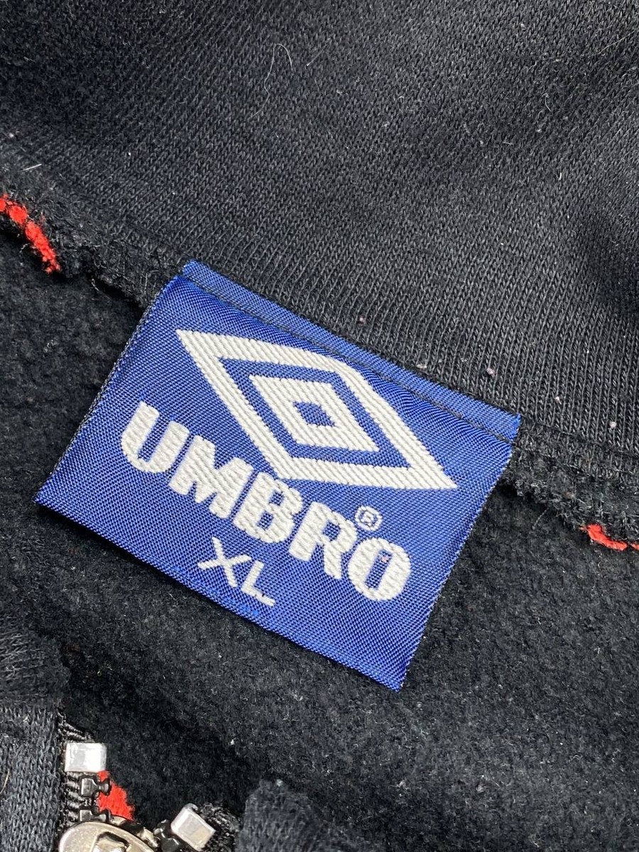 Vintage Umbro Manchester United 90s 1/4 Zip Sweatshirt Drill Top