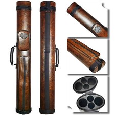 2x2 Hard cue case Oval Pool Cue Billiard Stick Carrying Case