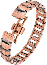 Pure Copper Bracelet for Men, 5X Strength Magnetic Bracelets for Men with 5,000