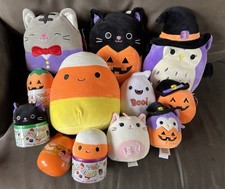 Squishmallows Halloween Lot 5" 8" Capsule Cat Ghost Candycorn Owl Pumpkin