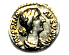FAUSTINA AUGUSTA SILBER DENAR 18 MM: 3,3 GRAMM: XX3
