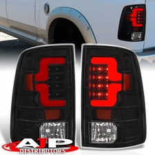 Black Red Led Bar Tail Lights Brake Lamps For 2009-2018 Dodge Ram 1500 2500 3500