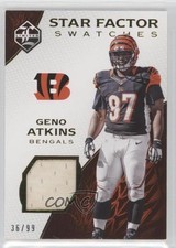 2016 Panini Limited Star Factor Swatches 36/99 Geno Atkins #31 0v1
