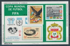 781268) Bolivien Block 96** Fu&szlig;ball