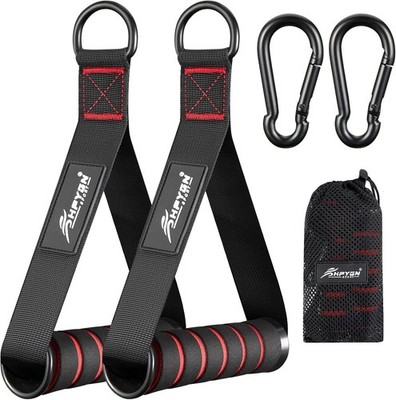 Grips for Fitness Bands, for Resistance Bands, Grey/Red Strength Training and