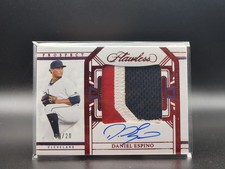 2024 Panini Flawless #PPA-DE Daniel Espino Prospect Patch Autograph Ruby #/20