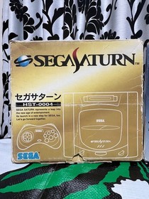 Sega Saturn HST-0004 Console with Controller Gray boxed tested