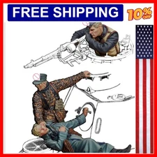 1/35 Resin Model Figure GK Kits History Mini Military Theme MilitaryTank Crew...