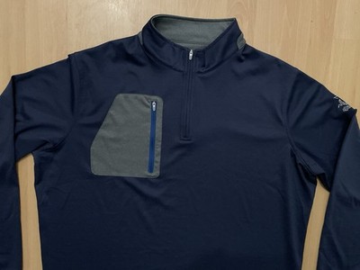 Peter Millar XXL Navy Blue Forge Performance 1/4 Quarter Zip NCR Country Club