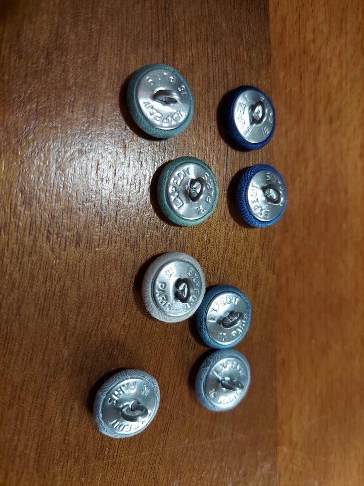 boutons 16mm de diamètre recouverts sur mesure de tissu - Photo 3/3