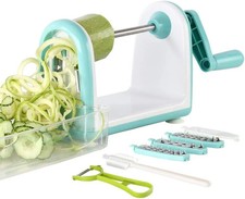 5 Blade Vegetable Spiralizer Zucchini Noodle Maker Kitchen Slicer For Veggie...